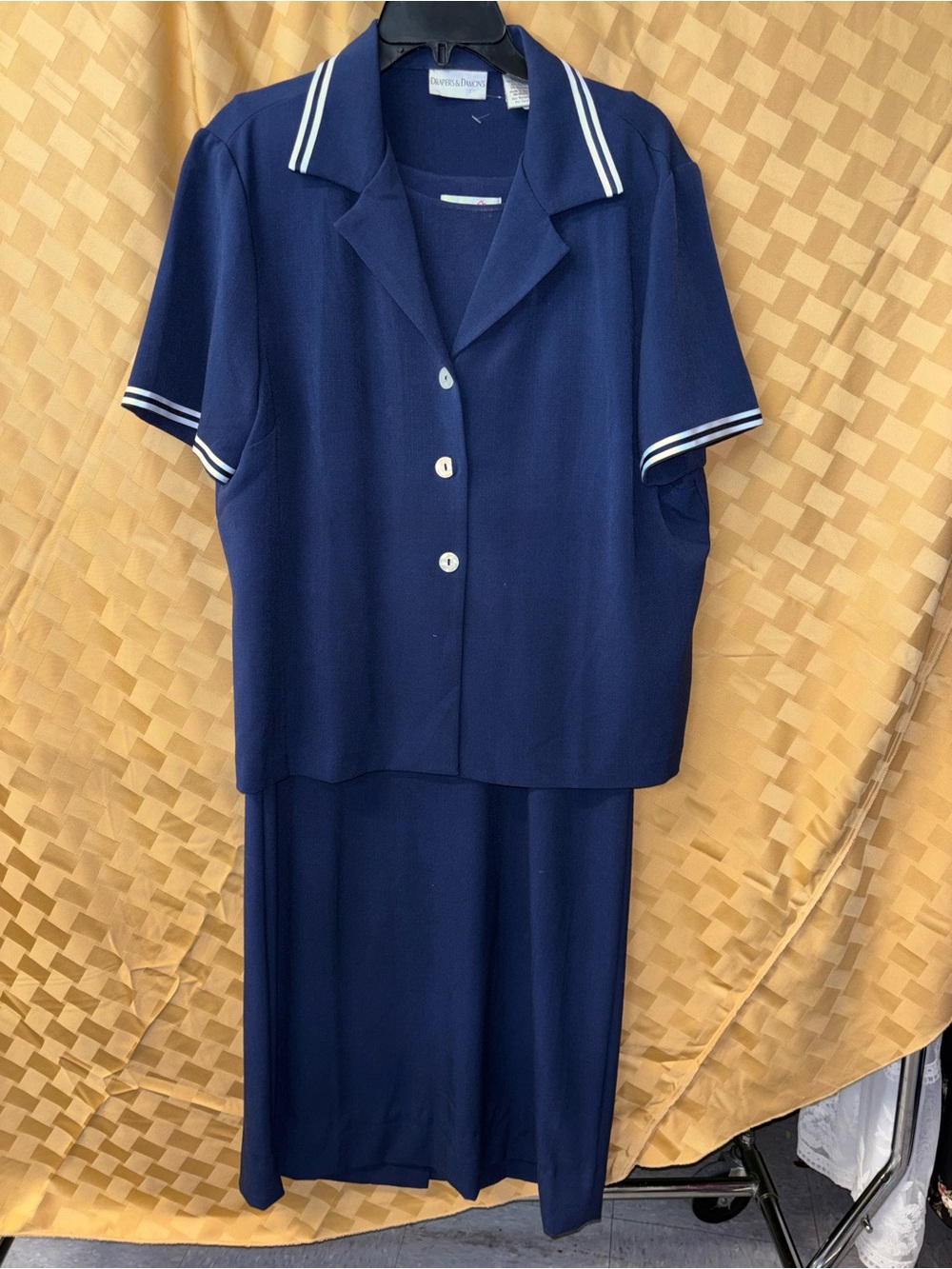 Draper's & Damon's Navy Polo Top